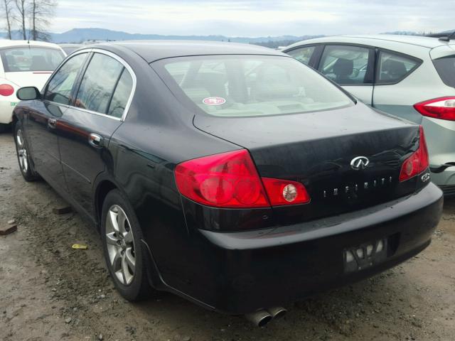 JNKCV51FX5M312730 - 2005 INFINITI G35 BLACK photo 3