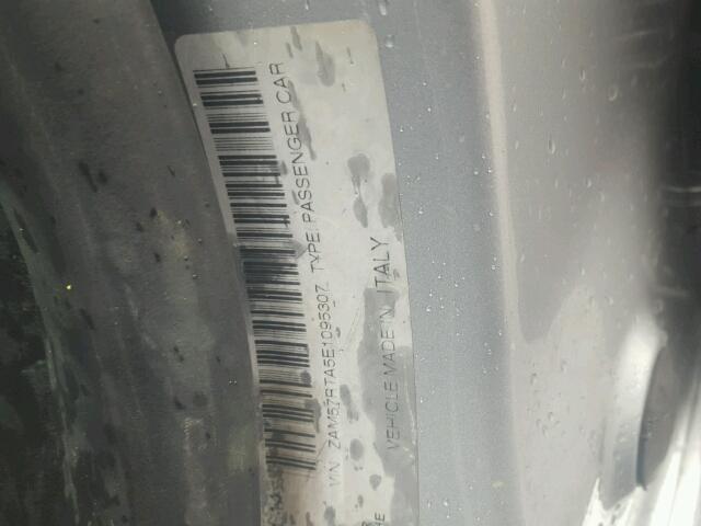 ZAM57RTA5E1095307 - 2014 MASERATI GHIBLI S SILVER photo 10