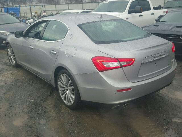 ZAM57RTA5E1095307 - 2014 MASERATI GHIBLI S SILVER photo 3