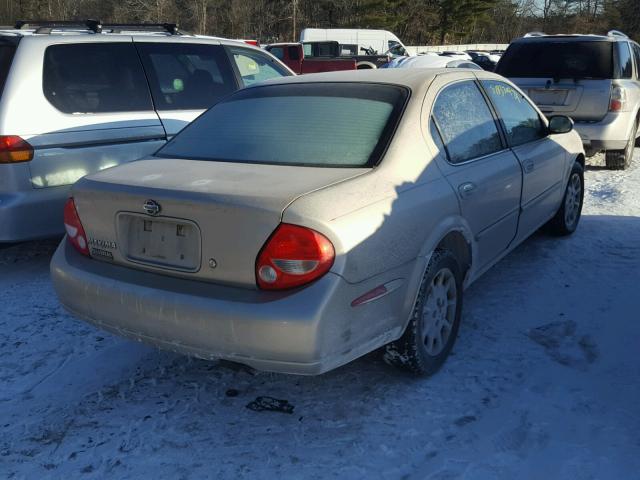 JN1CA31D91T610513 - 2001 NISSAN MAXIMA GXE TAN photo 4