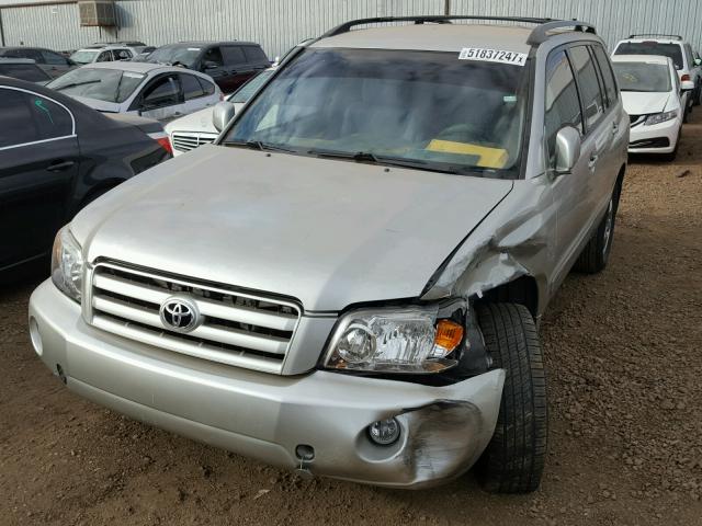 JTEDP21A850086502 - 2005 TOYOTA HIGHLANDER BEIGE photo 2