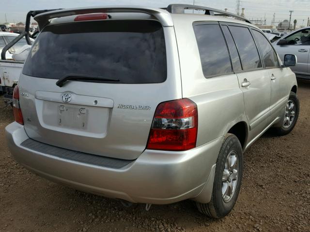 JTEDP21A850086502 - 2005 TOYOTA HIGHLANDER BEIGE photo 4