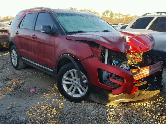 1FM5K7D82GGD01309 - 2016 FORD EXPLORER X RED photo 1