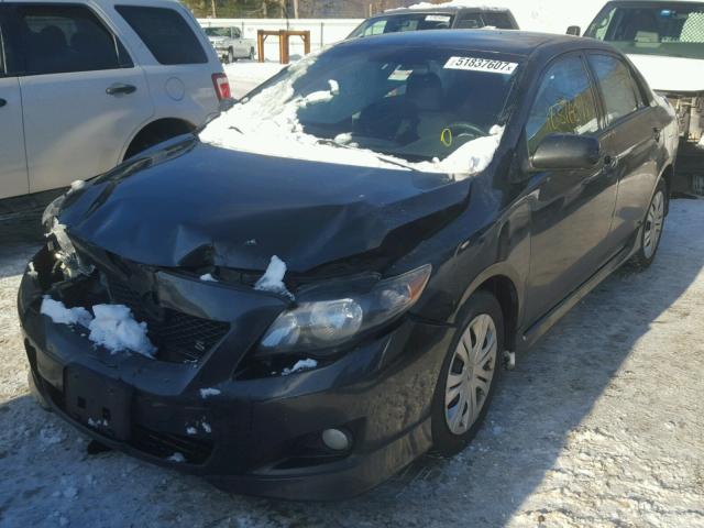 1NXBU40E89Z142453 - 2009 TOYOTA COROLLA BA BLACK photo 2