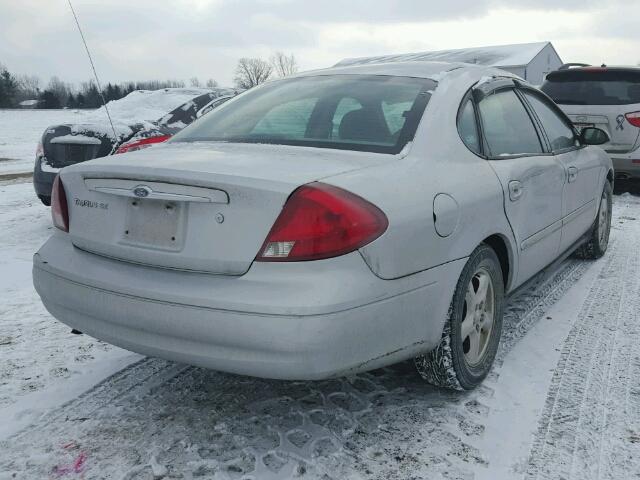 1FAFP53U12G156310 - 2002 FORD TAURUS SE SILVER photo 4