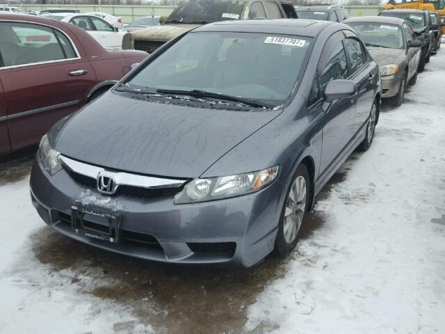 19XFA1F94BE002752 - 2011 HONDA CIVIC EXL GRAY photo 2