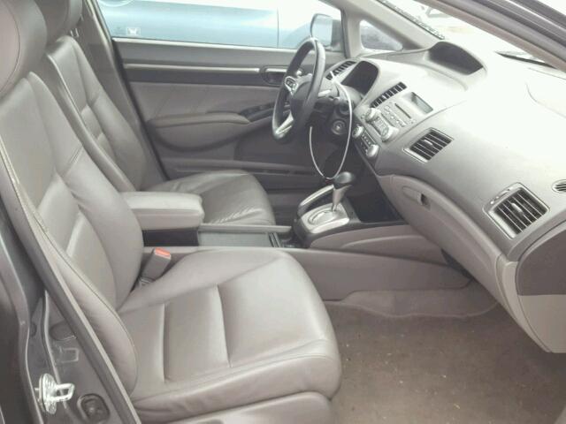 19XFA1F94BE002752 - 2011 HONDA CIVIC EXL GRAY photo 5