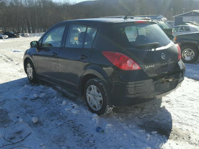 3N1BC1CP9AL440675 - 2010 NISSAN VERSA S BLACK photo 3