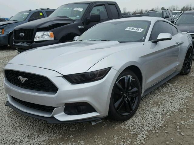 1FA6P8TH7F5381546 - 2015 FORD MUSTANG GRAY photo 2