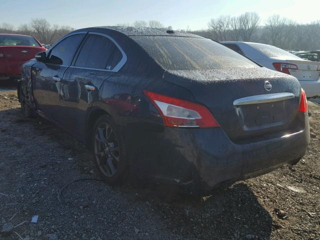 1N4AA51E19C861097 - 2009 NISSAN MAXIMA S BLUE photo 3