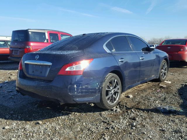 1N4AA51E19C861097 - 2009 NISSAN MAXIMA S BLUE photo 4