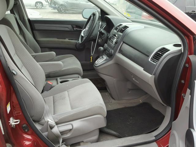 5J6RE48509L003700 - 2009 HONDA CR-V EX RED photo 5