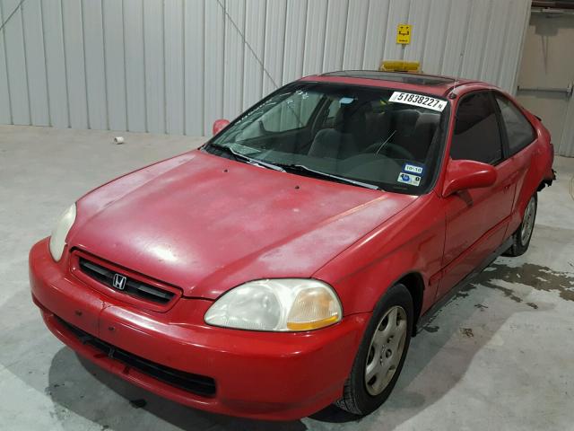 1HGEJ8148WL025028 - 1998 HONDA CIVIC EX RED photo 2