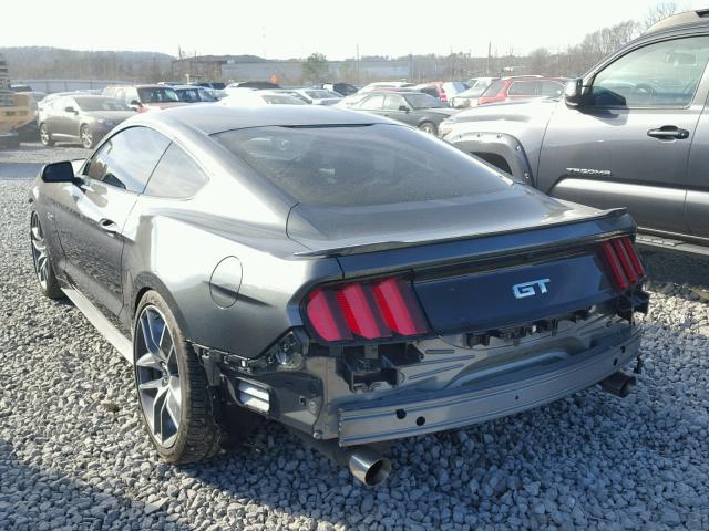 1FA6P8CF8G5335336 - 2016 FORD MUSTANG GT GRAY photo 3