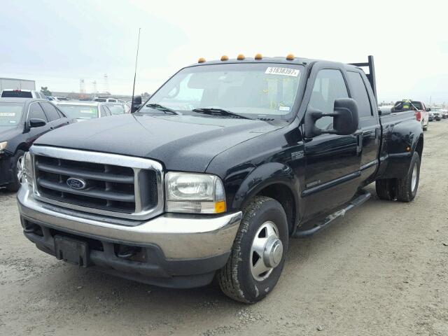 1FTWW32F42EA75592 - 2002 FORD F350 SUPER BLACK photo 2