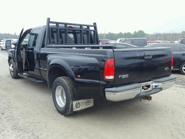 1FTWW32F42EA75592 - 2002 FORD F350 SUPER BLACK photo 3