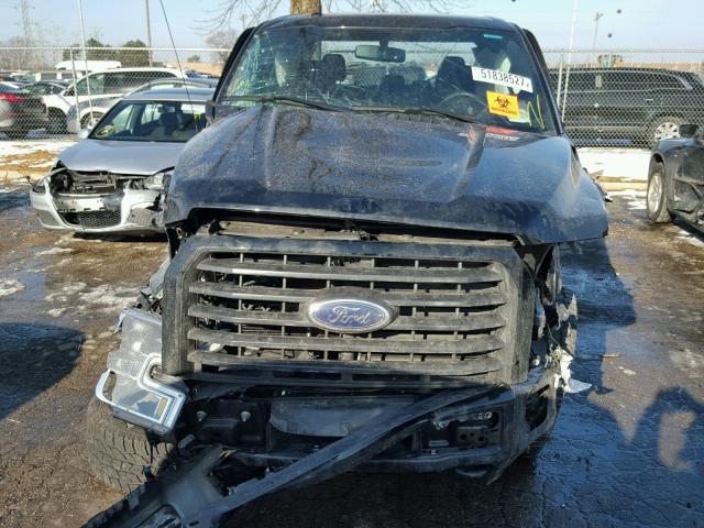 1FTEW1EG0HFB19224 - 2017 FORD F150 SUPER BLACK photo 7