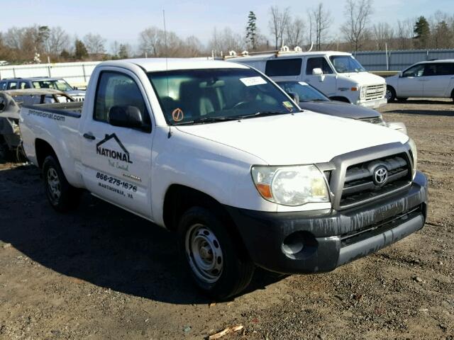 5TENX22N57Z360963 - 2007 TOYOTA TACOMA WHITE photo 1