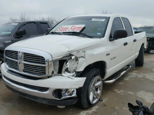 1D7HA18288S637459 - 2008 DODGE RAM 1500 S WHITE photo 2