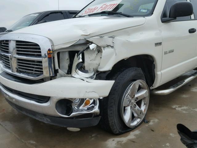 1D7HA18288S637459 - 2008 DODGE RAM 1500 S WHITE photo 9