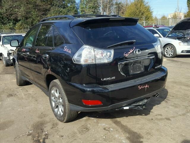 2T2HK31U49C110550 - 2009 LEXUS RX 350 BLACK photo 3