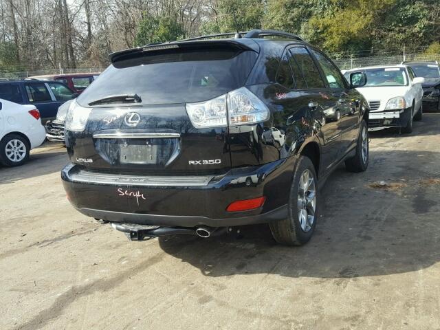 2T2HK31U49C110550 - 2009 LEXUS RX 350 BLACK photo 4