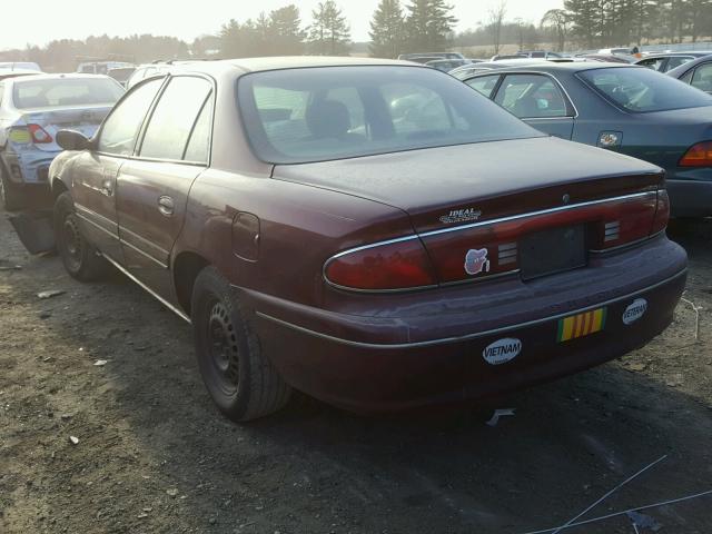 2G4WS52J5Y1265595 - 2000 BUICK CENTURY CU MAROON photo 3