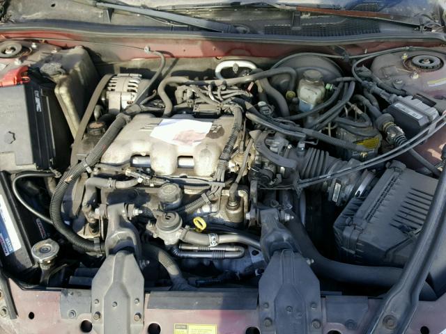 2G4WS52J5Y1265595 - 2000 BUICK CENTURY CU MAROON photo 7