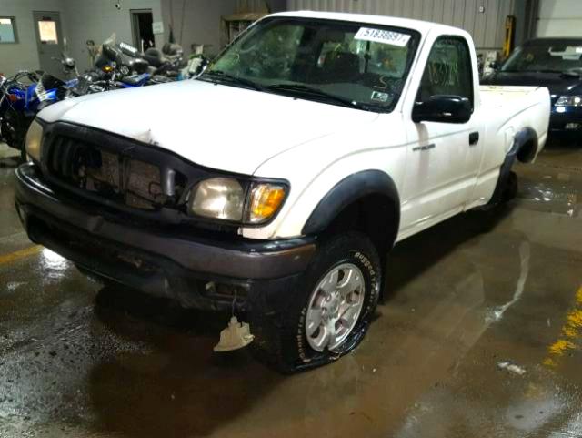 5TEPM62N34Z461343 - 2004 TOYOTA TACOMA WHITE photo 2