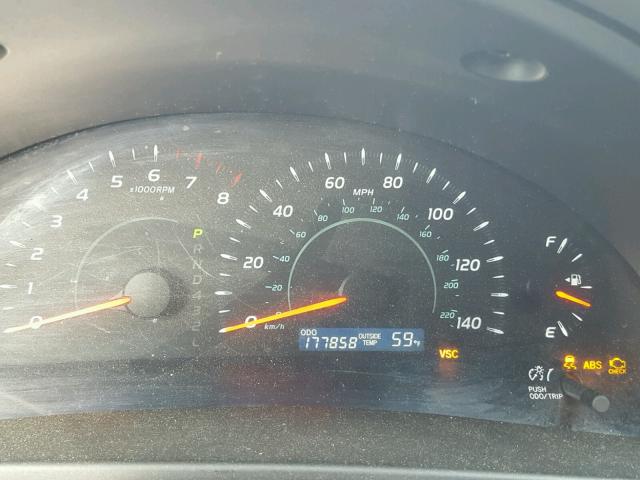 4T1BE46K99U293134 - 2009 TOYOTA CAMRY BASE SILVER photo 8