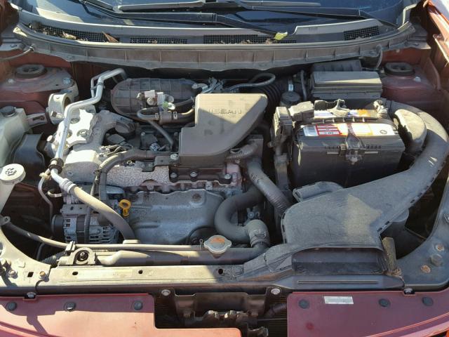 JN8AS58V28W135506 - 2008 NISSAN ROGUE S BURGUNDY photo 7