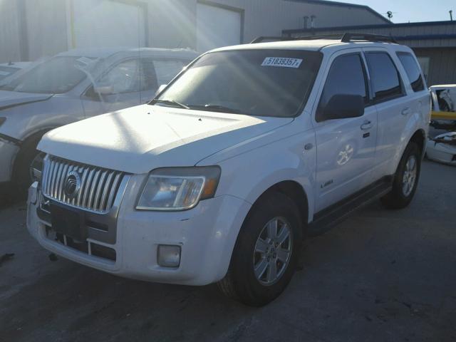 4M2CU81Z18KJ03497 - 2008 MERCURY MARINER WHITE photo 2