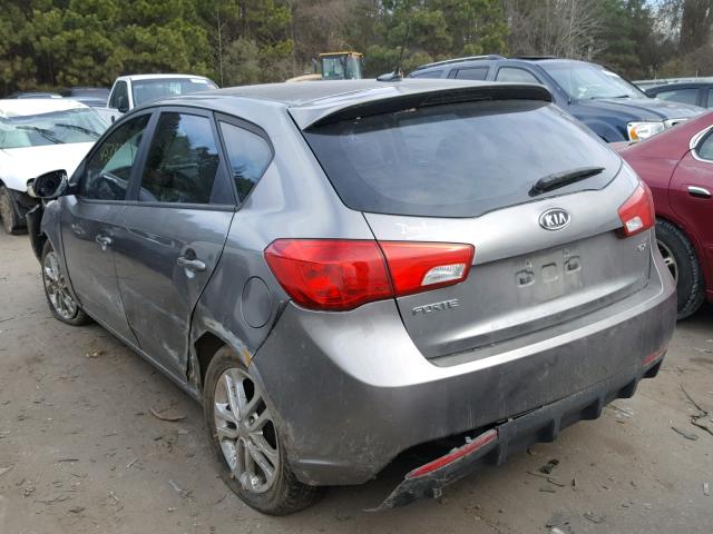 KNAFU5A21B5380836 - 2011 KIA FORTE EX GRAY photo 3