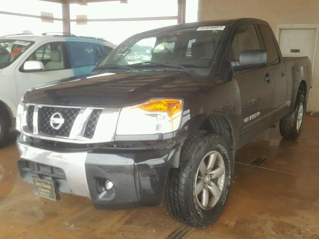 1N6AA0CA4CN302918 - 2012 NISSAN TITAN S BLACK photo 2