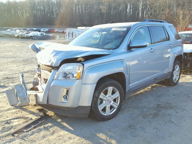 2GKFLXEKXE6179249 - 2014 GMC TERRAIN SL BLUE photo 2