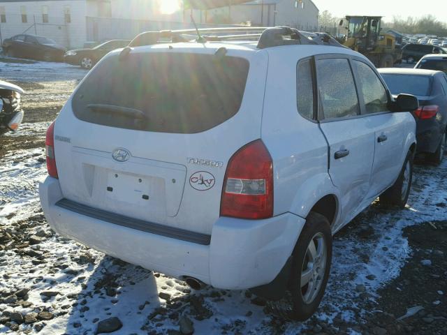 KM8JM12B26U464305 - 2006 HYUNDAI TUCSON GL WHITE photo 4