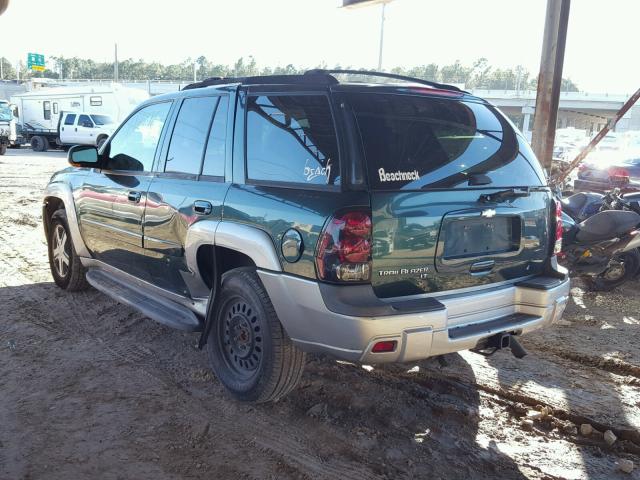 1GNDS13S352259227 - 2005 CHEVROLET TRAILBLAZE GREEN photo 3