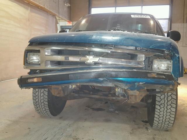 1GCCS1443TK162272 - 1996 CHEVROLET S TRUCK S1 TEAL photo 9