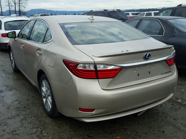 JTHBW1GG1D2002994 - 2013 LEXUS ES 300H BEIGE photo 3