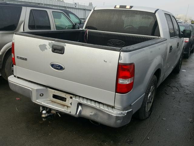 1FTPW12595KD48242 - 2005 FORD F150 SUPER SILVER photo 4