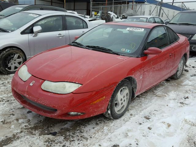 1G8ZY12722Z272350 - 2002 SATURN SC2 RED photo 2