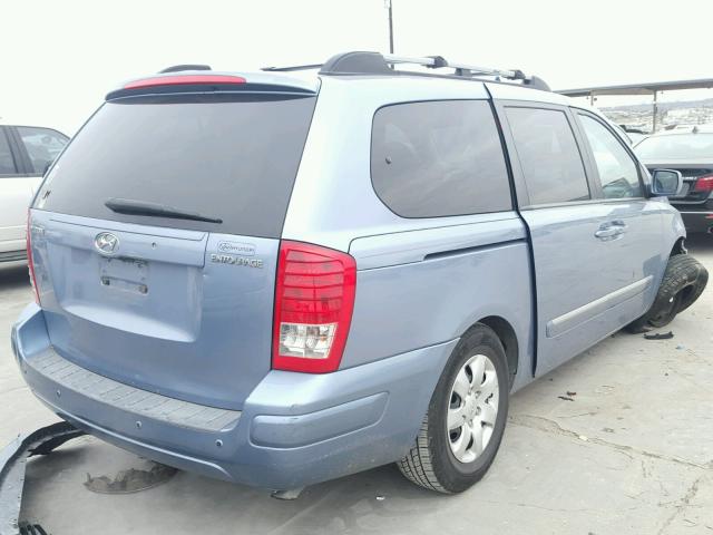 KNDMC233286048618 - 2008 HYUNDAI ENTOURAGE BLUE photo 4