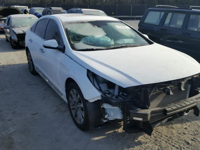 5NPE34AF0GH320861 - 2016 HYUNDAI SONATA SPO WHITE photo 1