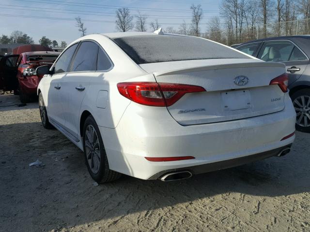 5NPE34AF0GH320861 - 2016 HYUNDAI SONATA SPO WHITE photo 3