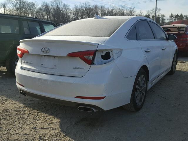 5NPE34AF0GH320861 - 2016 HYUNDAI SONATA SPO WHITE photo 4