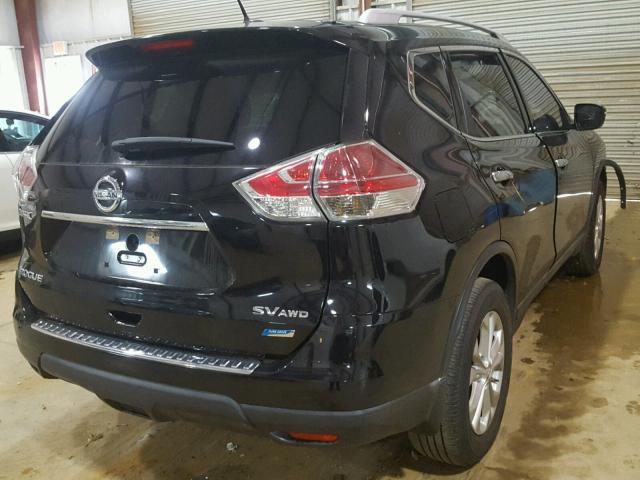 5N1AT2MV7EC842266 - 2014 NISSAN ROGUE S BLACK photo 4