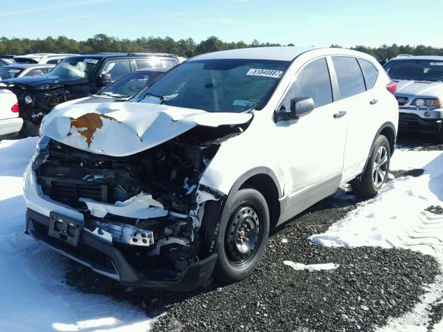 2HKRW6H35HH202290 - 2017 HONDA CR-V LX WHITE photo 2