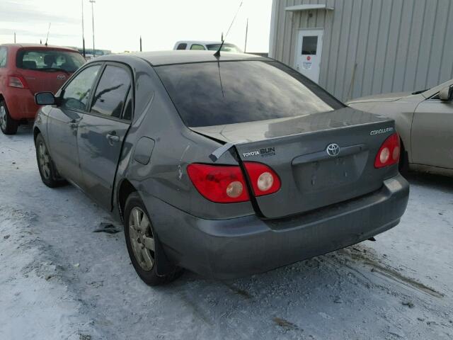 2T1BR32E86C603821 - 2006 TOYOTA COROLLA CE GRAY photo 3