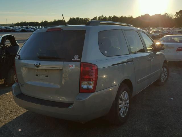 KNDMG4C71E6588329 - 2014 KIA SEDONA LX TEAL photo 4