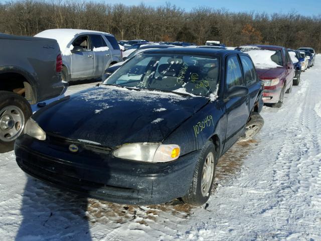 1Y1SK5283YZ405422 - 2000 CHEVROLET GEO PRIZM BLACK photo 2